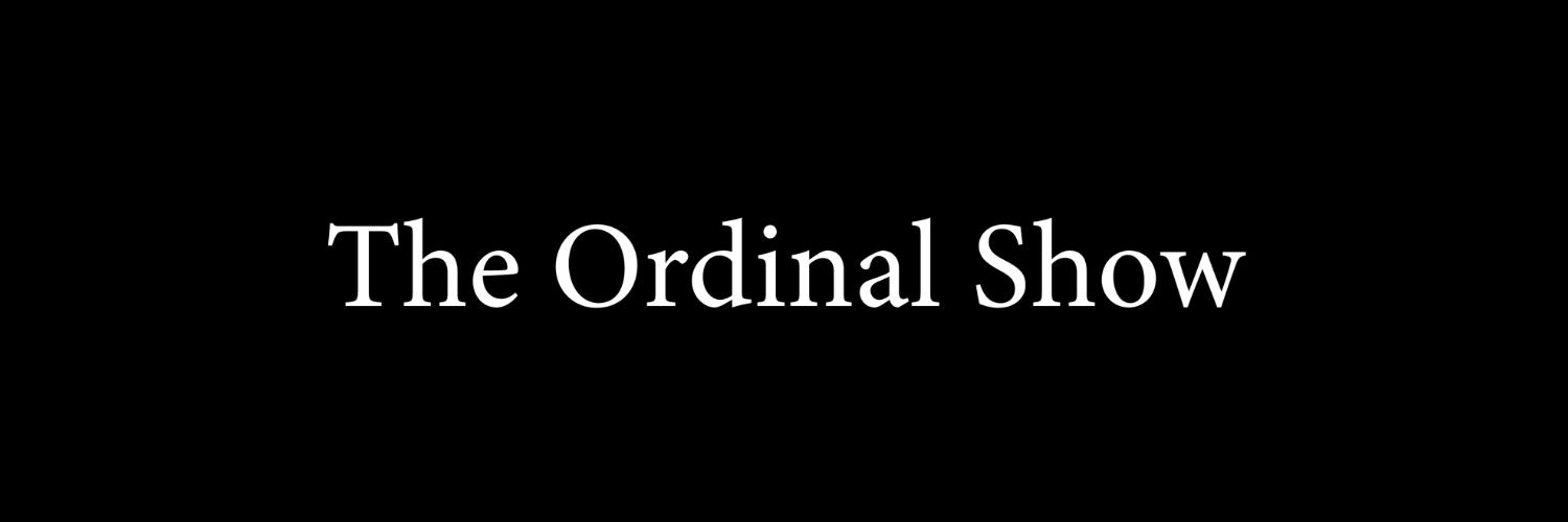 The Ordinal Show banner