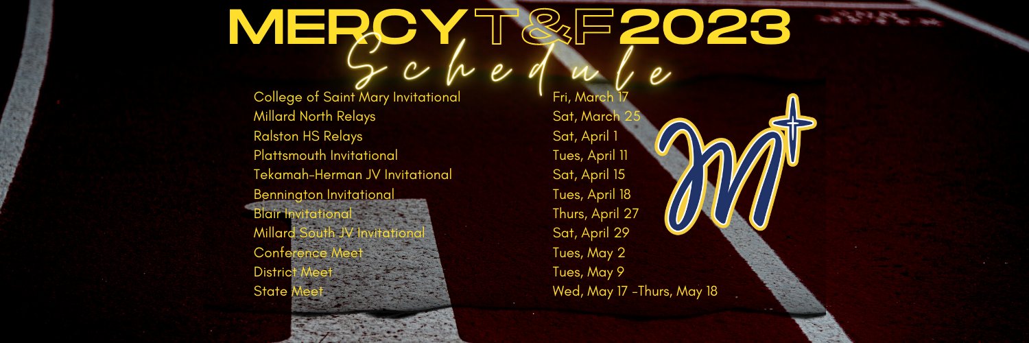 Omaha Mercy Track & Field banner