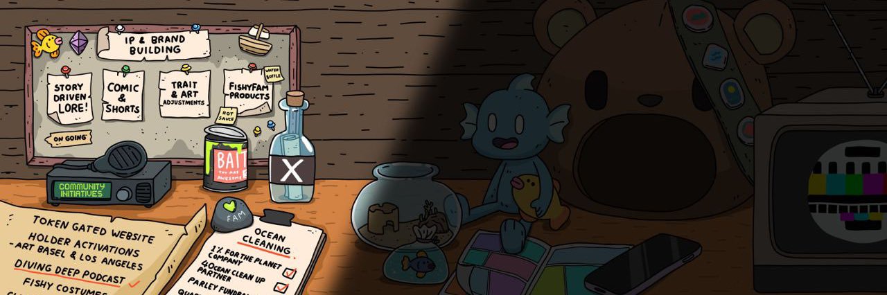 FishMeme 🐟 real fish banner