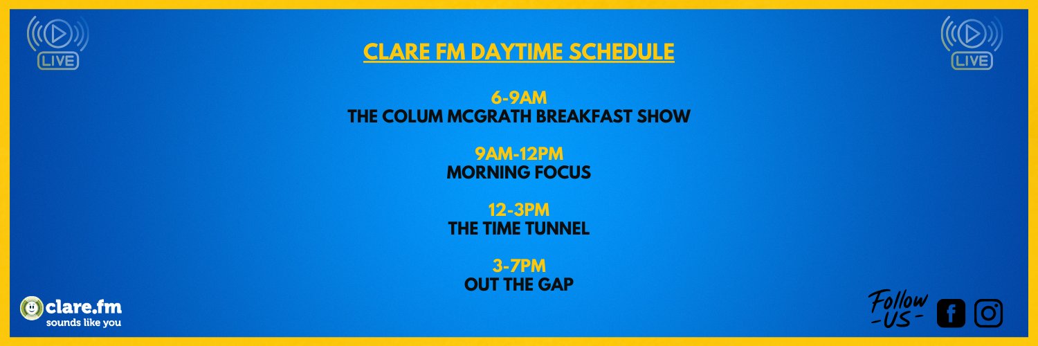 Clare FM's banner