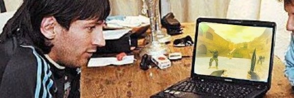 roni tomando mate banner