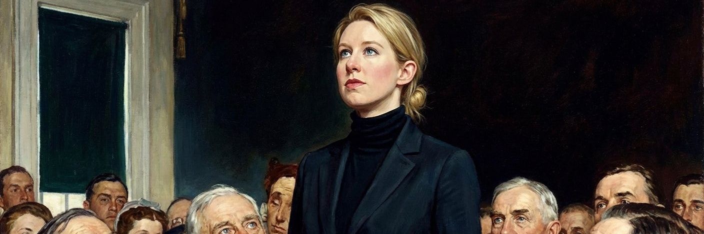 Elizabeth Holmes banner