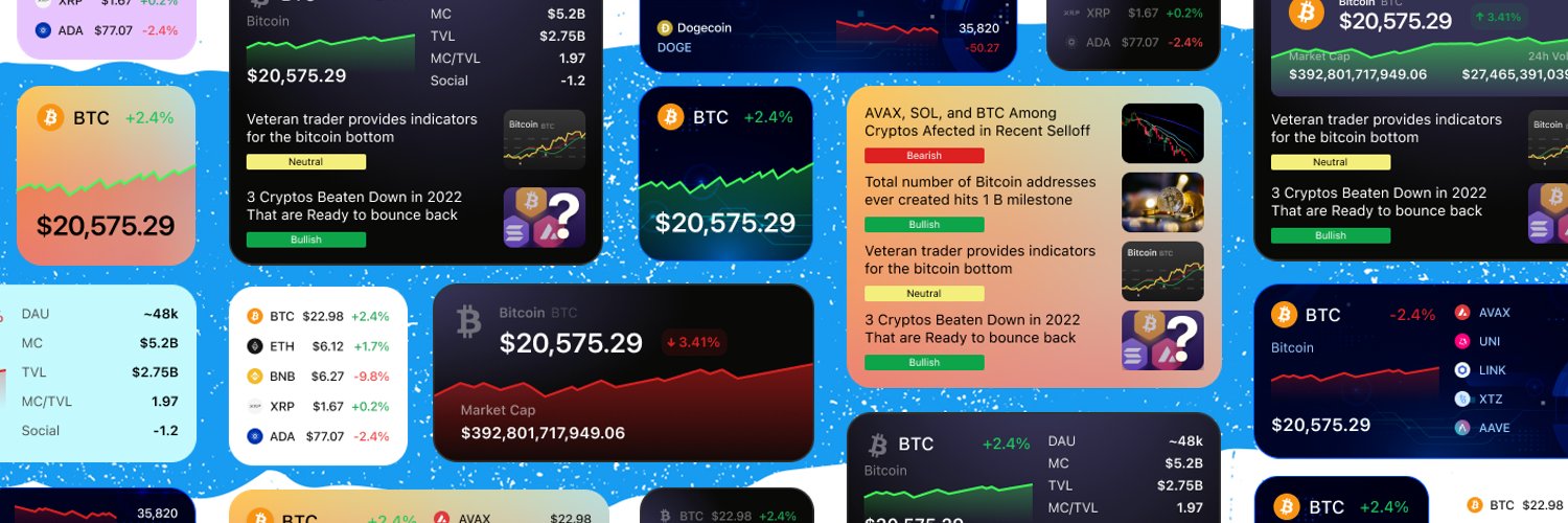Crypto Widget banner