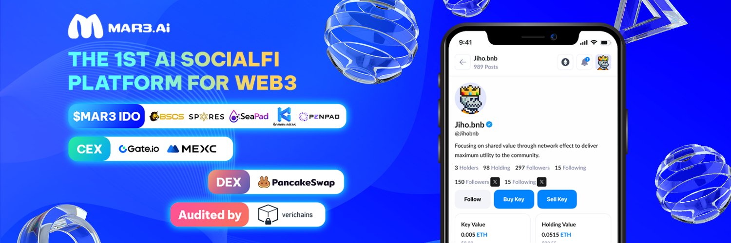 Mar3 AI The 1st AI Marketing Platform for Creator's banner
