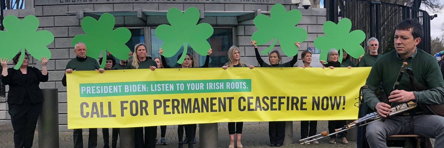Amnesty Ireland's banner