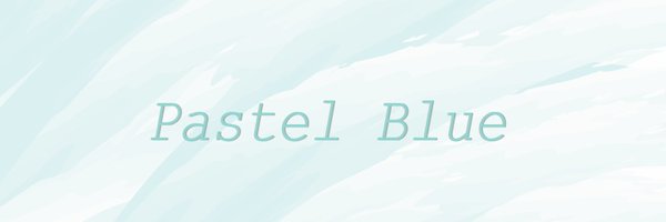 Pastel Blue Profile Banner