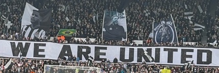 Newcastle United Supporters’ Club's banner