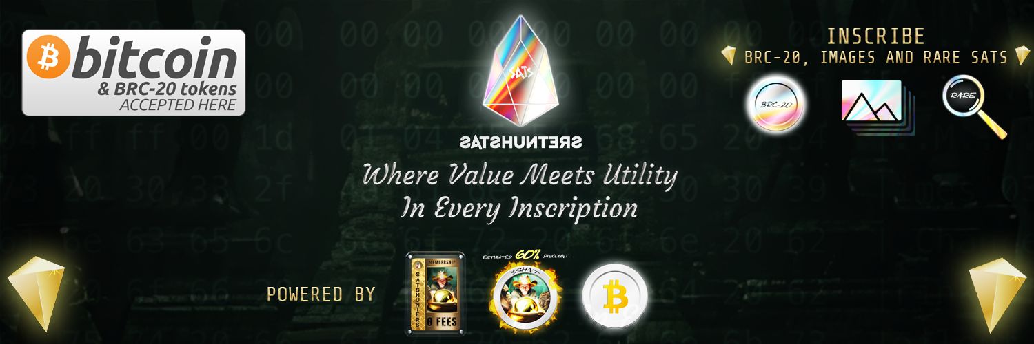 SatsHunters $SHNT banner