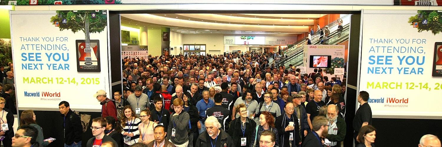 Macworld/iWorld banner