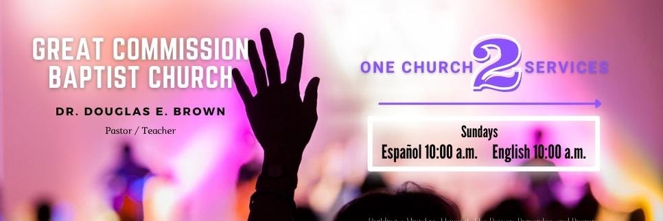 Great Commission Baptist Church banner