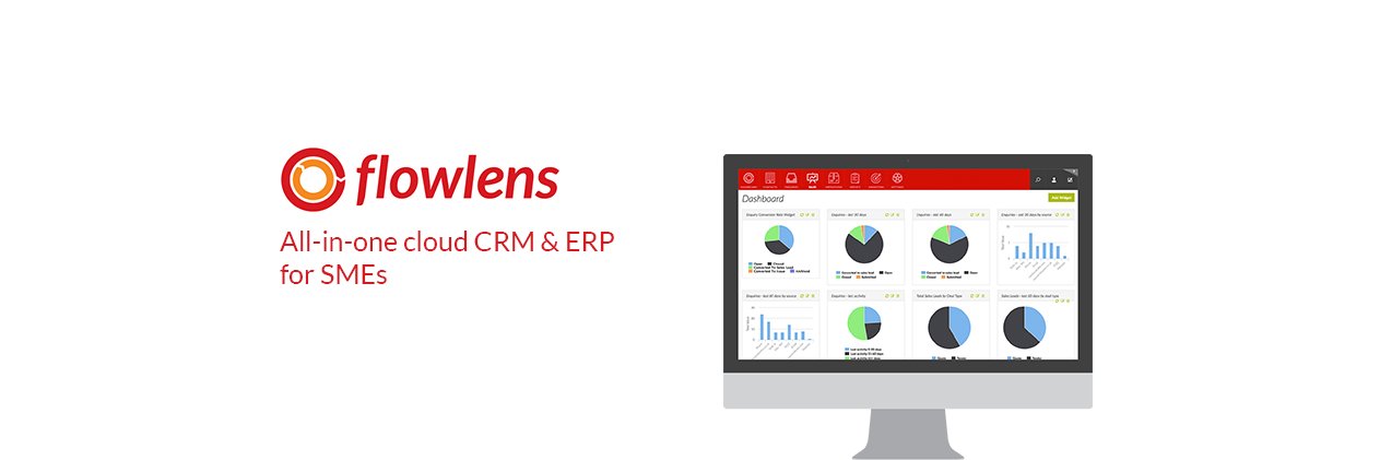 Flowlens CRM & MRP software banner