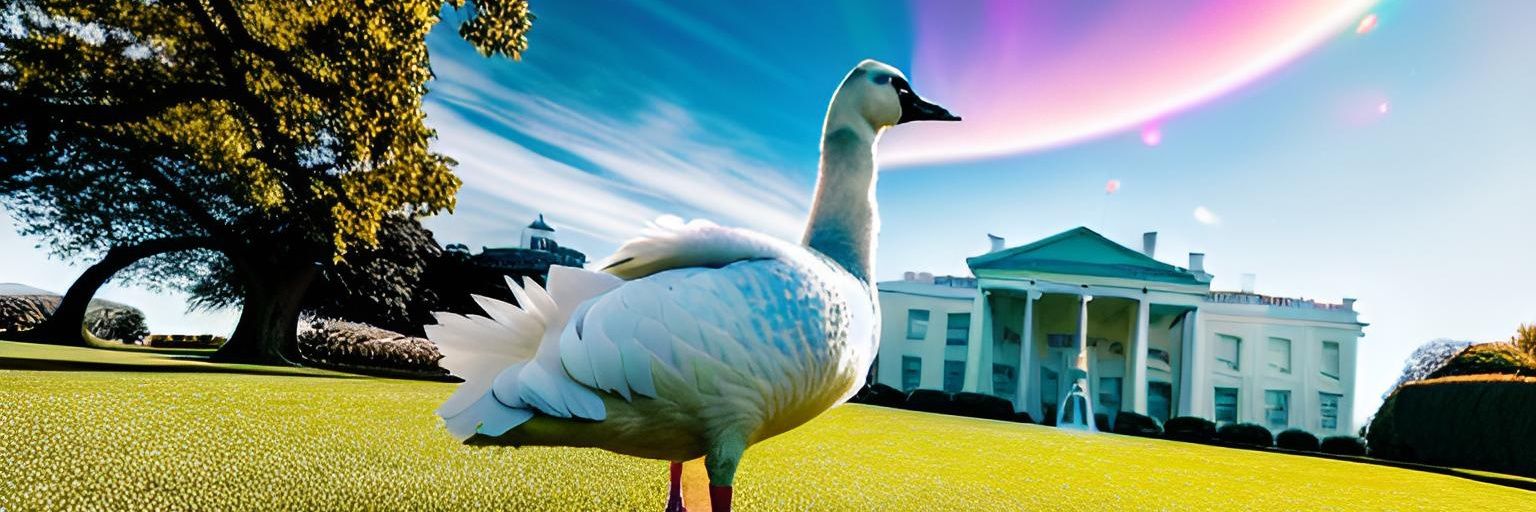 GaelicGooseOnTheWhiteHouseLawn banner