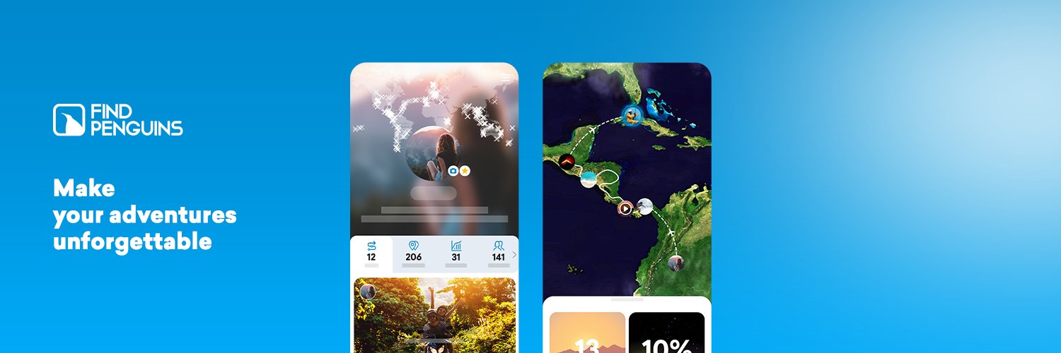 FindPenguins — Travel Tracker App banner