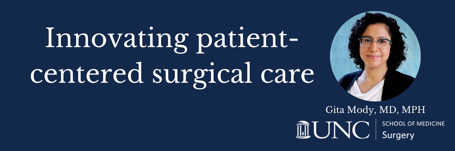 UNC Patient-Centered Perioperative Care Lab banner