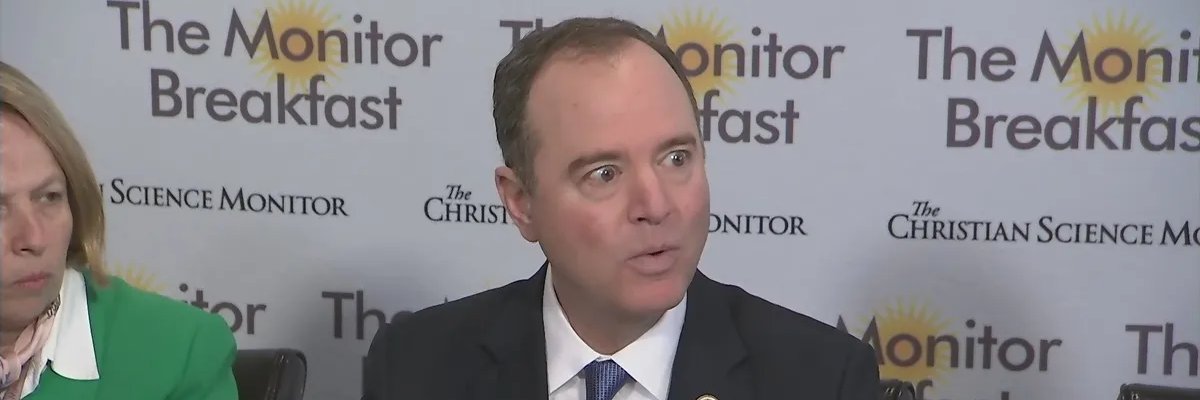 Senator Adam Schiff (parody) banner