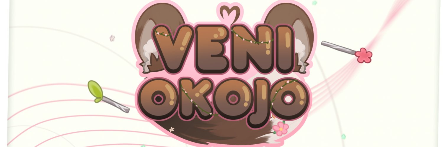 Veni Okojo 🦦🌸 | Stoat Vtuber Profile Banner
