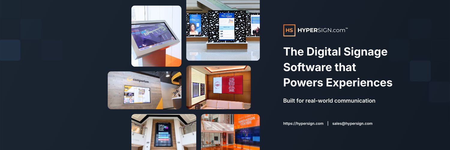 Hypersign | Digital Signage Platform & Experiences banner