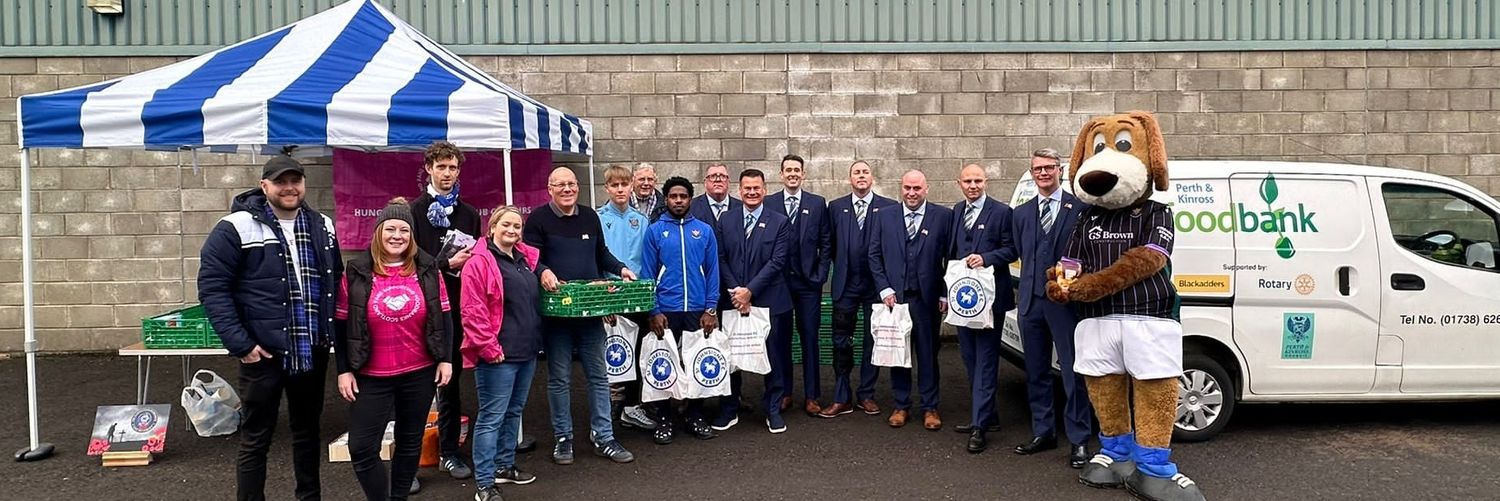Saints Fans Supporting Foodbanks's banner