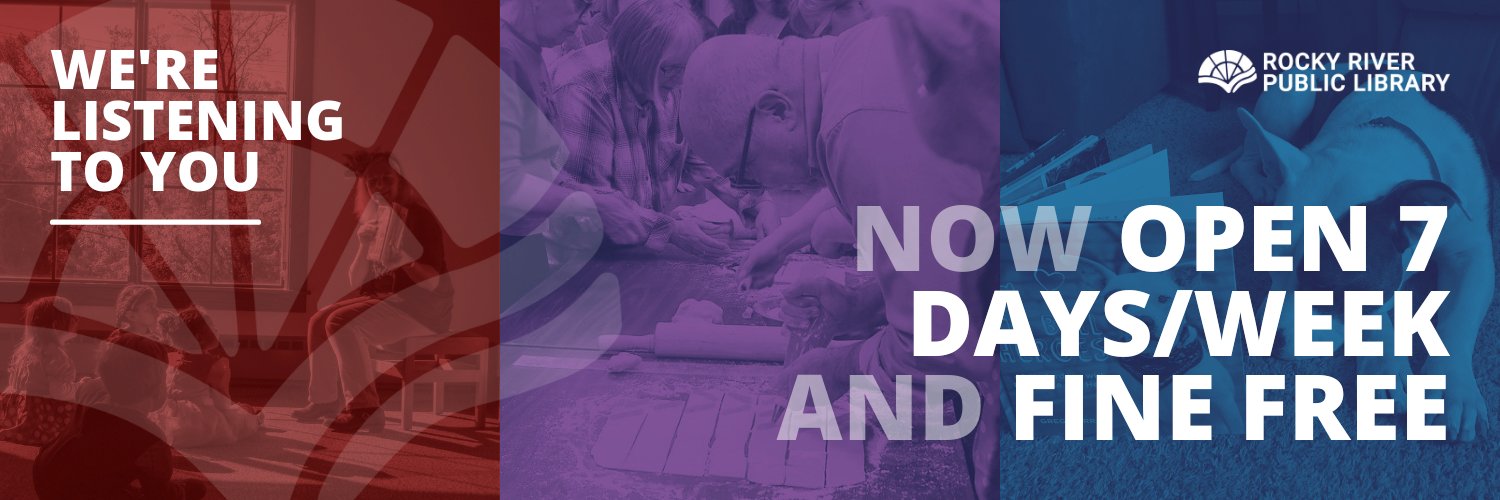 Rocky River Public Library banner