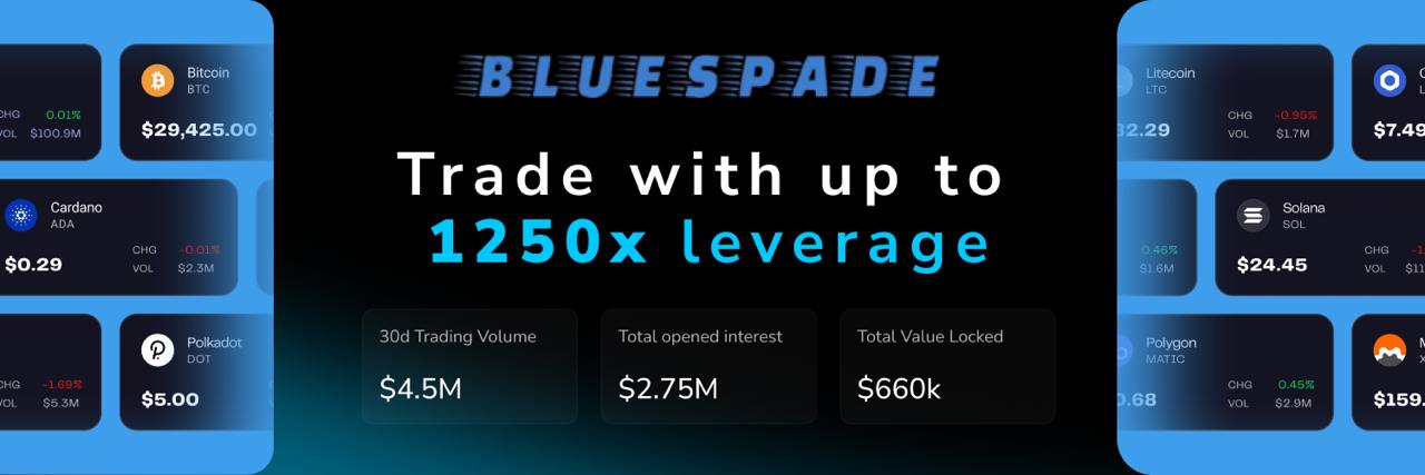 BlueSpade | Perpetual DEX banner