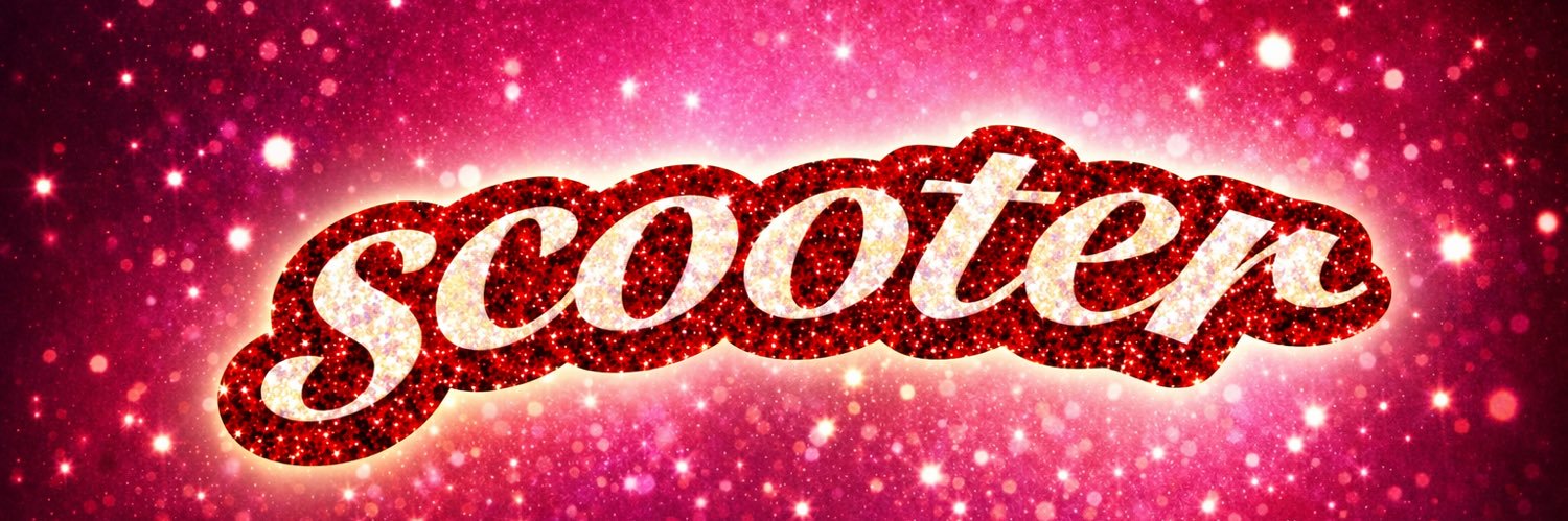 ScooteR #HereForItAll #Glitter25 banner