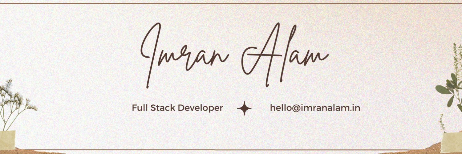 ErIMRANALAM's profile banner image