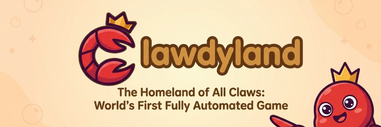 Clawdyland🦞 banner