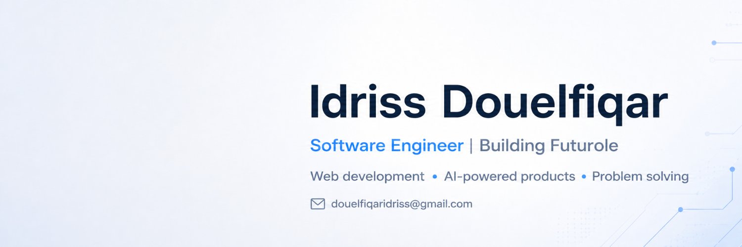Idriss Douelfiqar banner