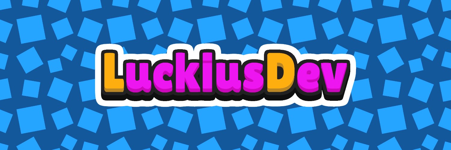 luckiusdev • also on 🦋 & 🐘 banner
