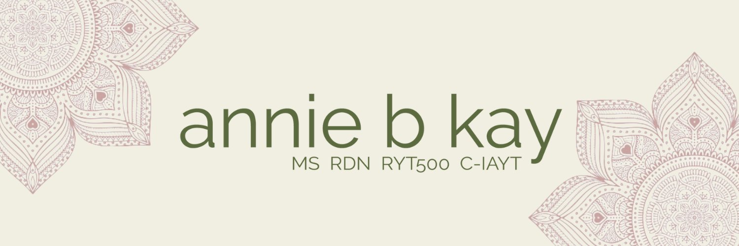 Annie B. Kay MS RDN C-IAYT banner