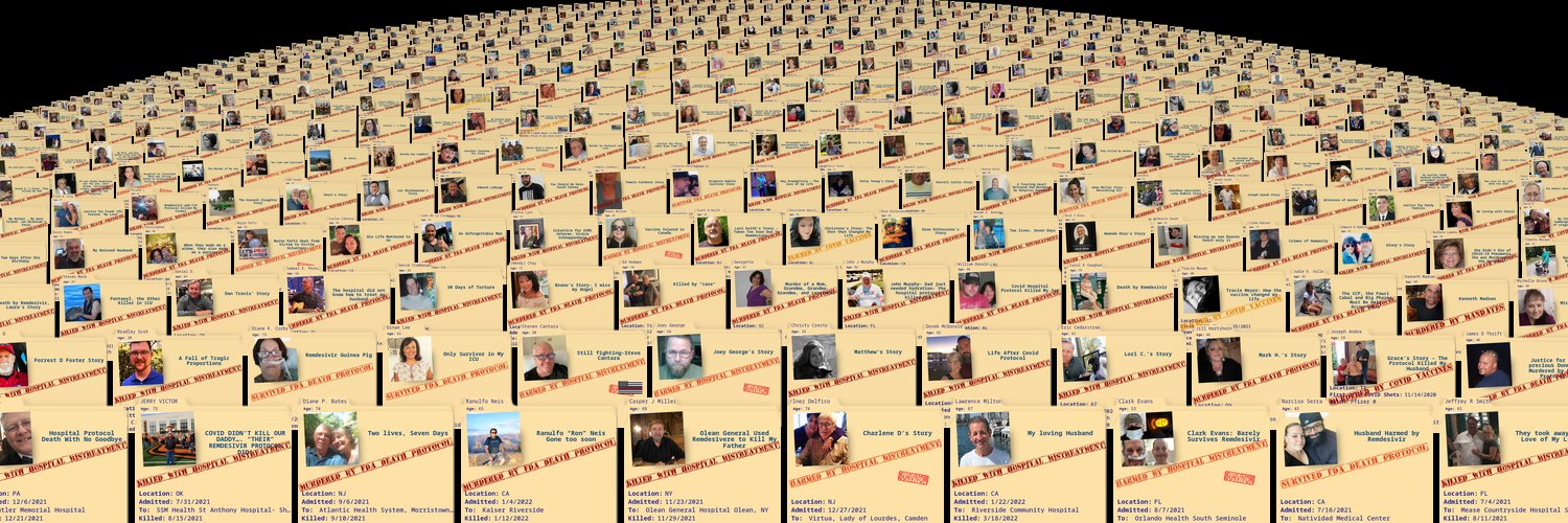 COVID Humanity Betrayal Memory Project's banner
