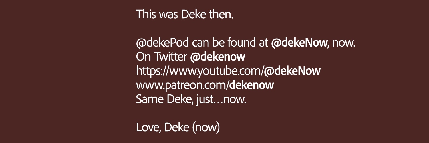 dekepod banner
