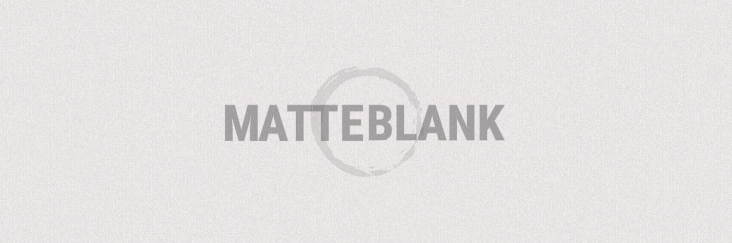 Matte Blank banner