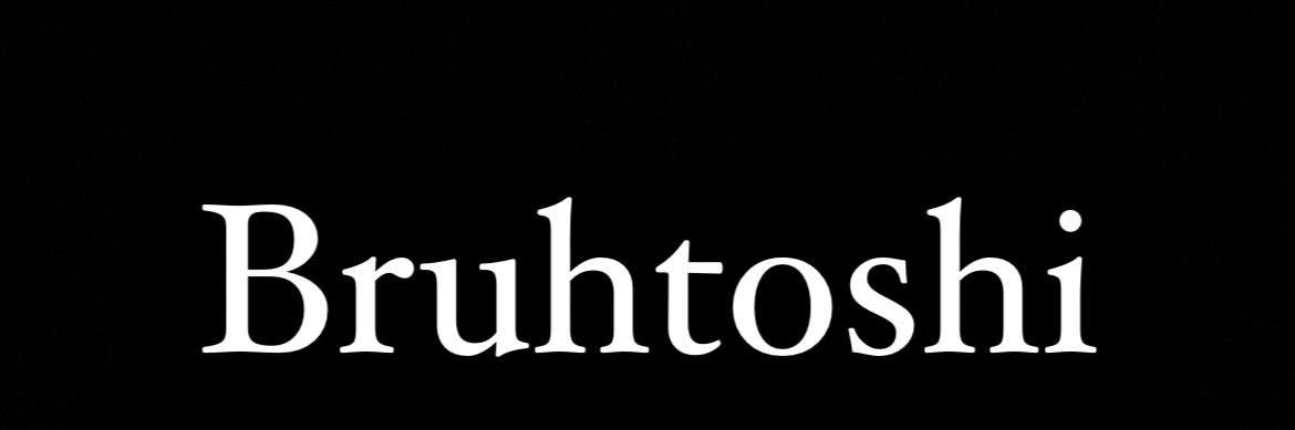 Bruhtoshi Nakamoto banner