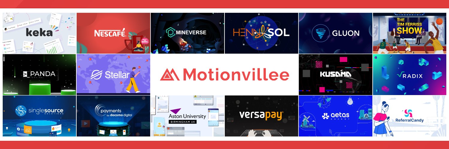 Motionvillee - B2B-Specialized Video Production banner