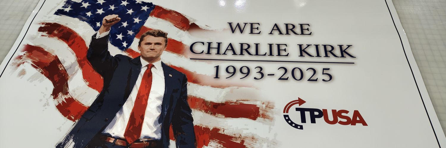 A concerned American banner