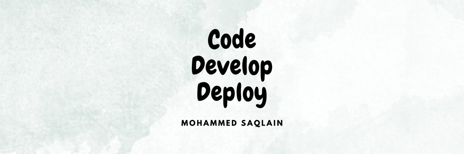 Mohammed Saqlain banner
