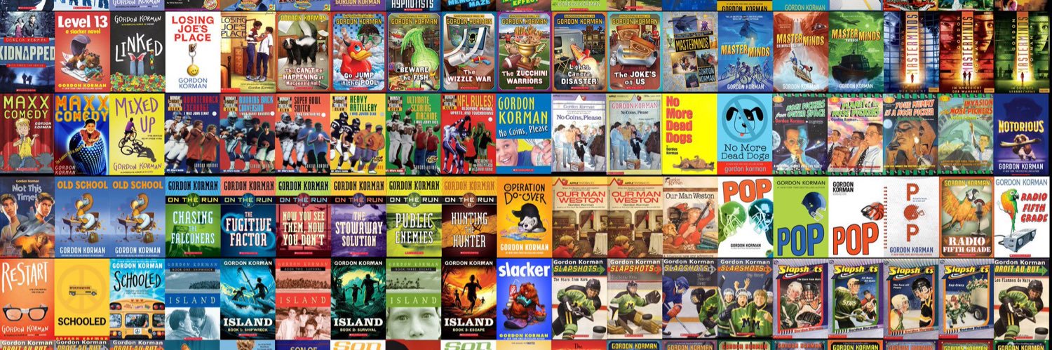 Gordon korman banner