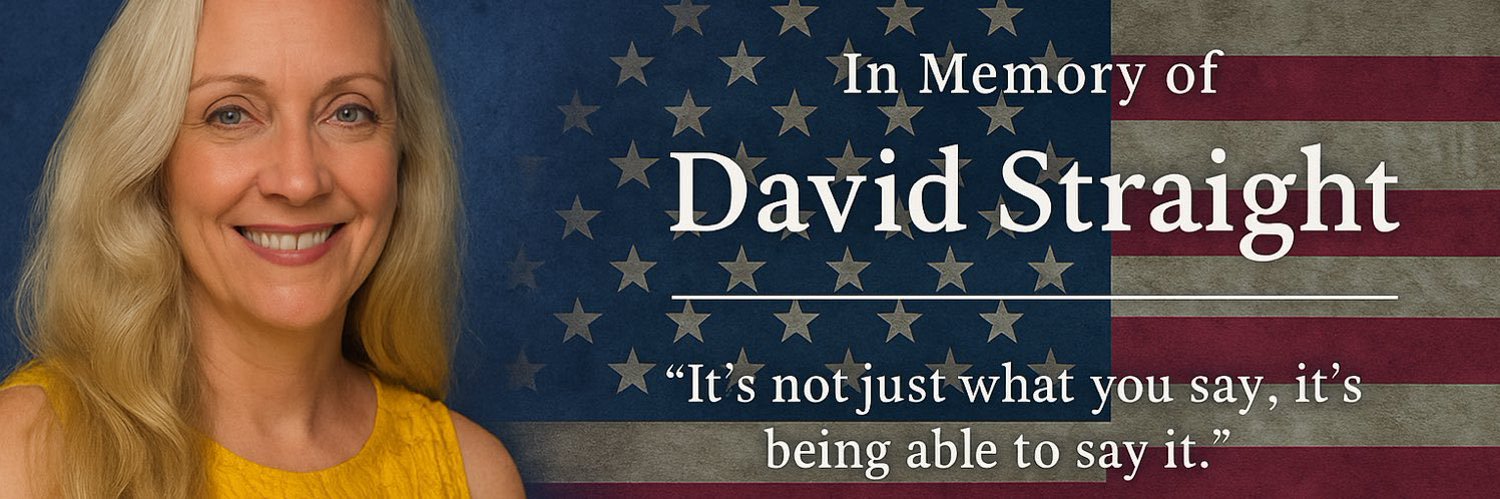 David Lester Straight's banner