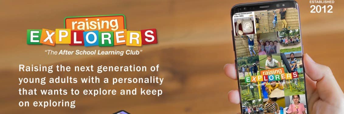 Raising Explorers After-School Club banner