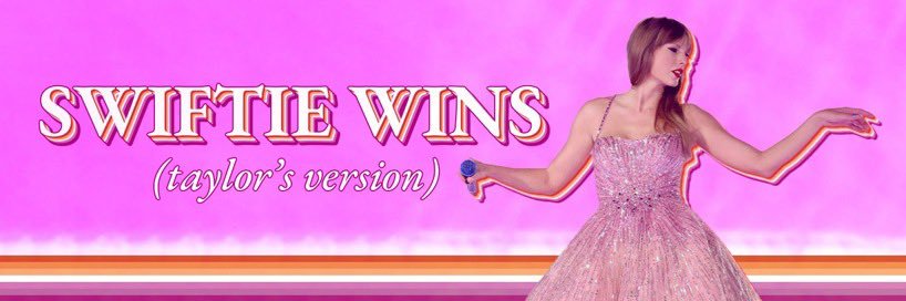 swiftie wins wedding era's banner