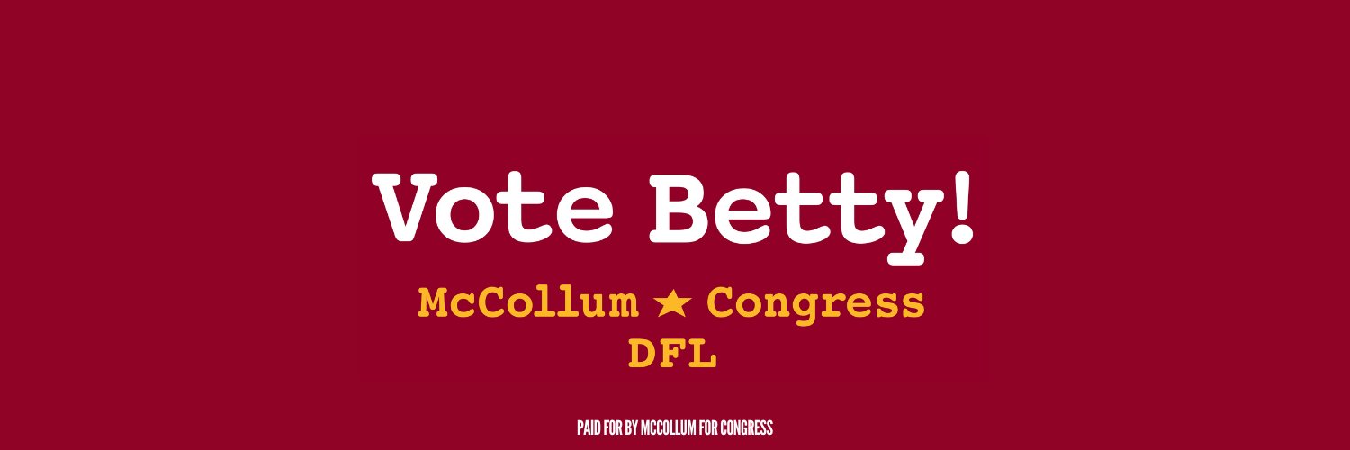 Betty McCollum for Congress banner