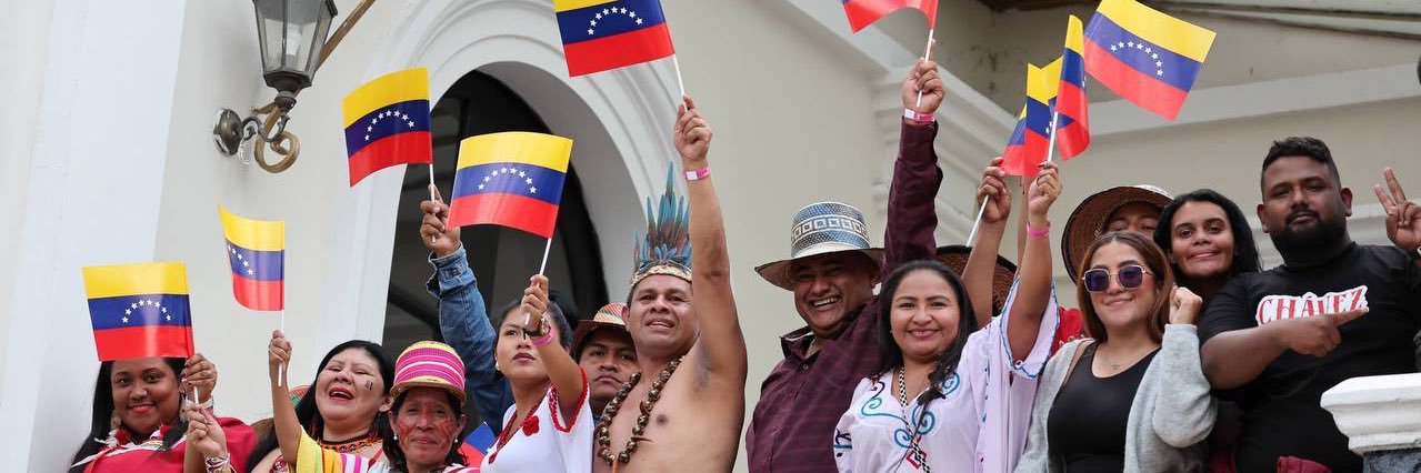 Delcy Rodríguez banner