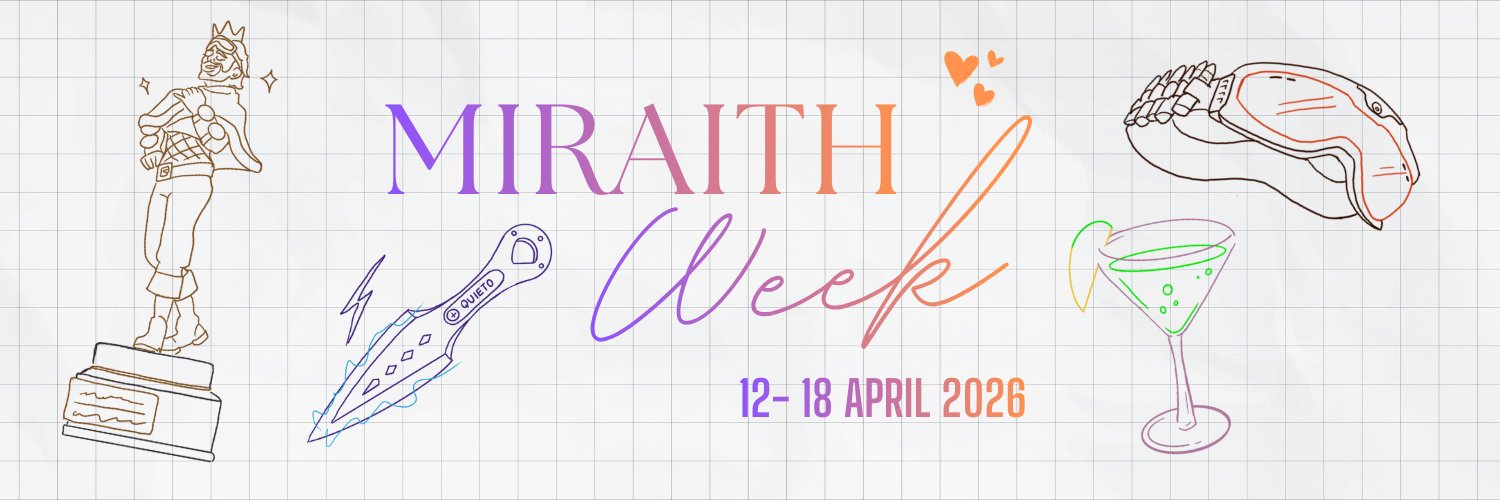 Miraith Week 💜💛 banner