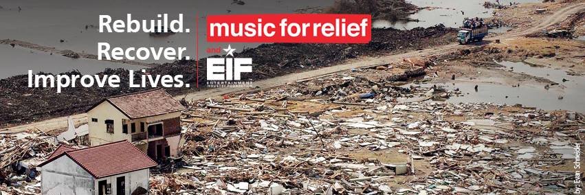 Music for Relief banner