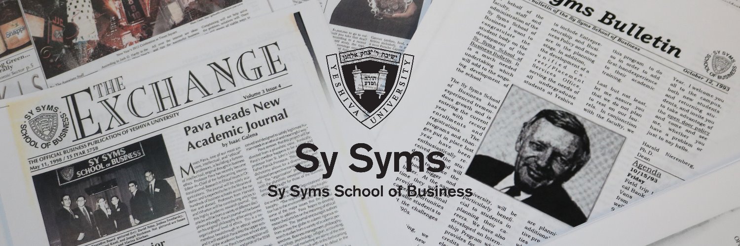 Sy Syms School of Business banner