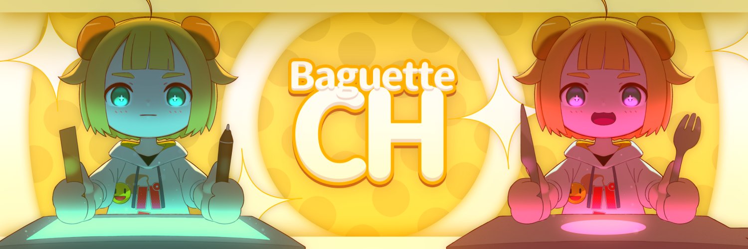 Baguette 🥖 Art & Live2D - COMMS OPEN - Profile Banner
