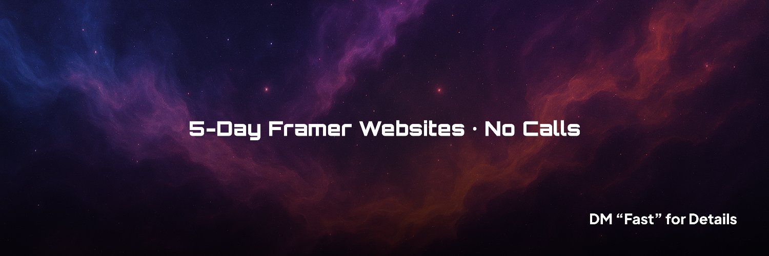 Shukr · 5-Day Framer Sites's banner
