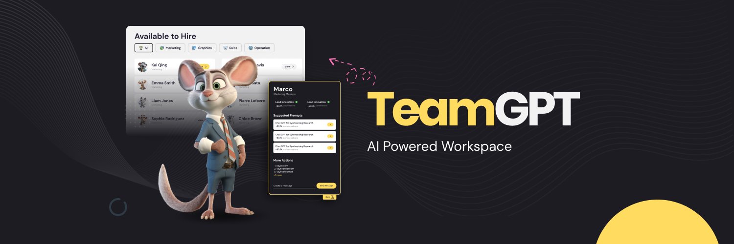 TeamGPT | AI Empowered 🤖 banner