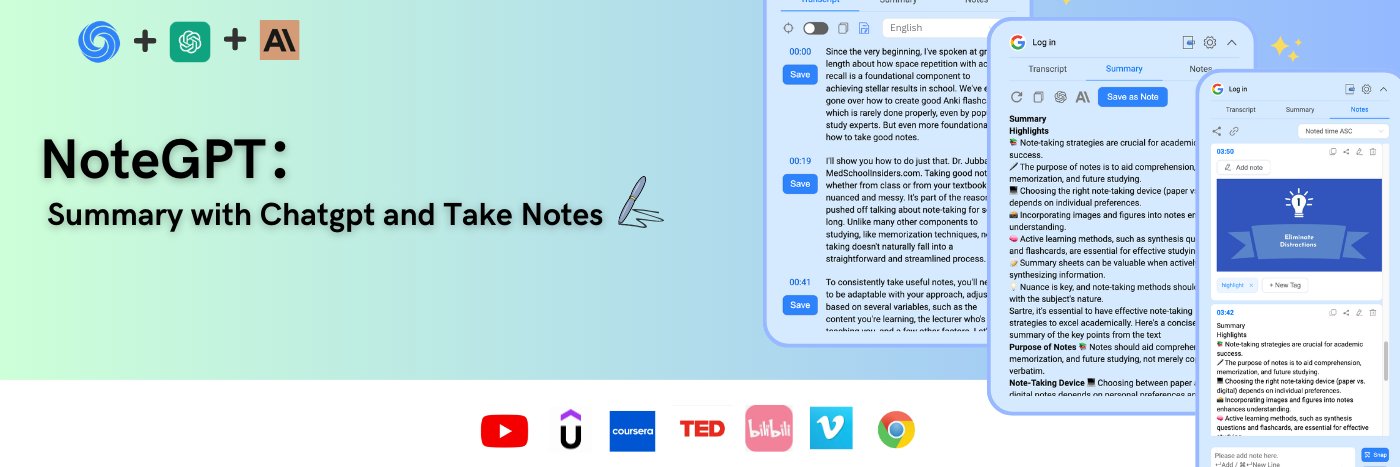 NoteGPT banner
